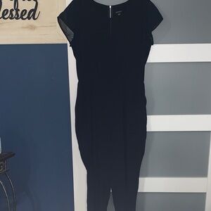 Chic Black Cap Sleeve Jumpsuit